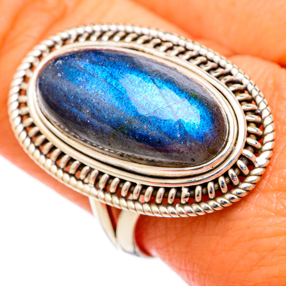 Labradorite Rings handcrafted by Anasilvercos - RING102636