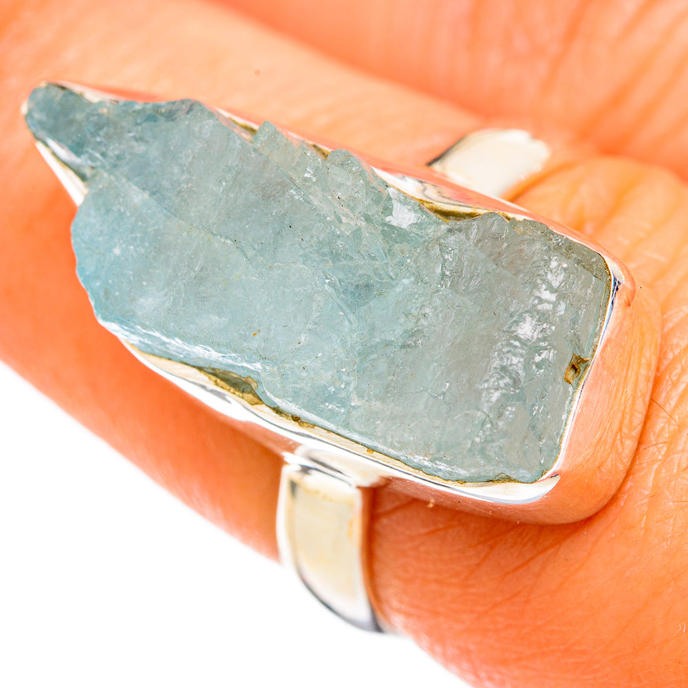 Aquamarine Rings handcrafted by Anasilvercos - RING102637