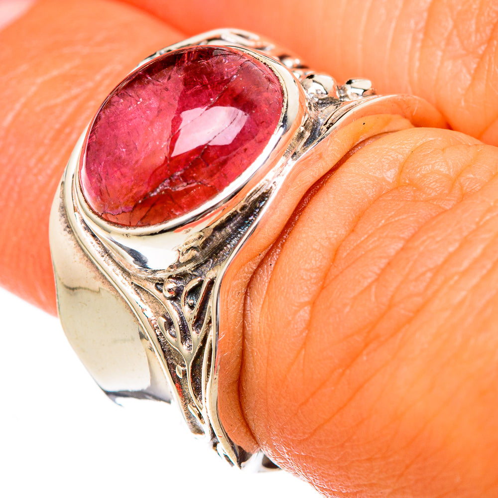 Pink Tourmaline Rings handcrafted by Anasilvercos - RING102644