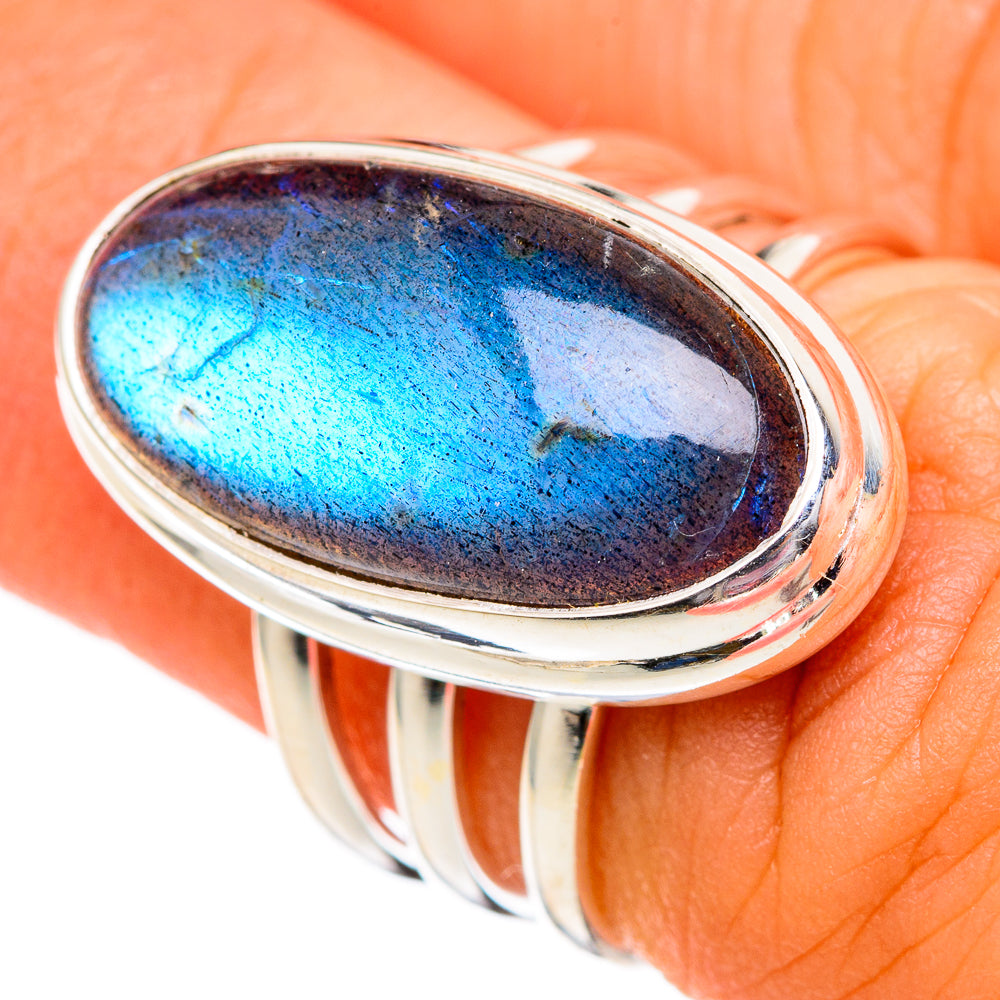 Labradorite Rings handcrafted by Anasilvercos - RING102657