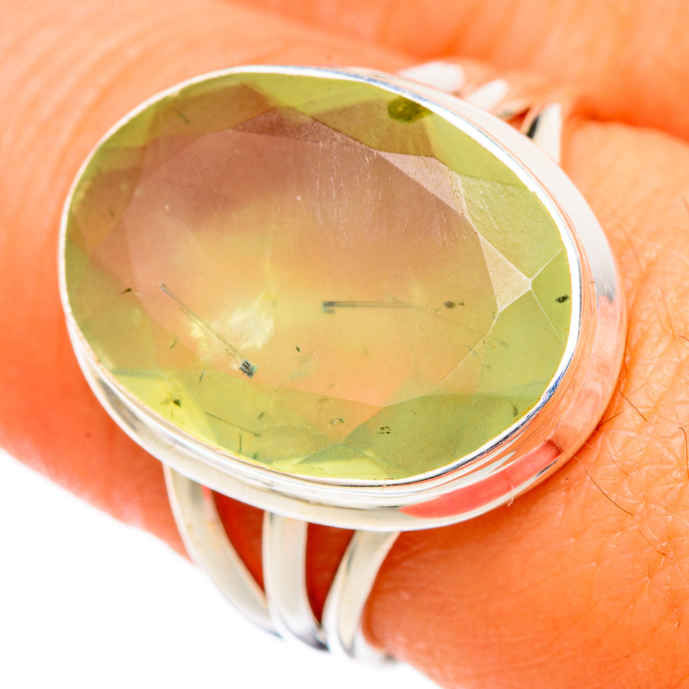 Prehnite Rings handcrafted by Anasilvercos - RING102659