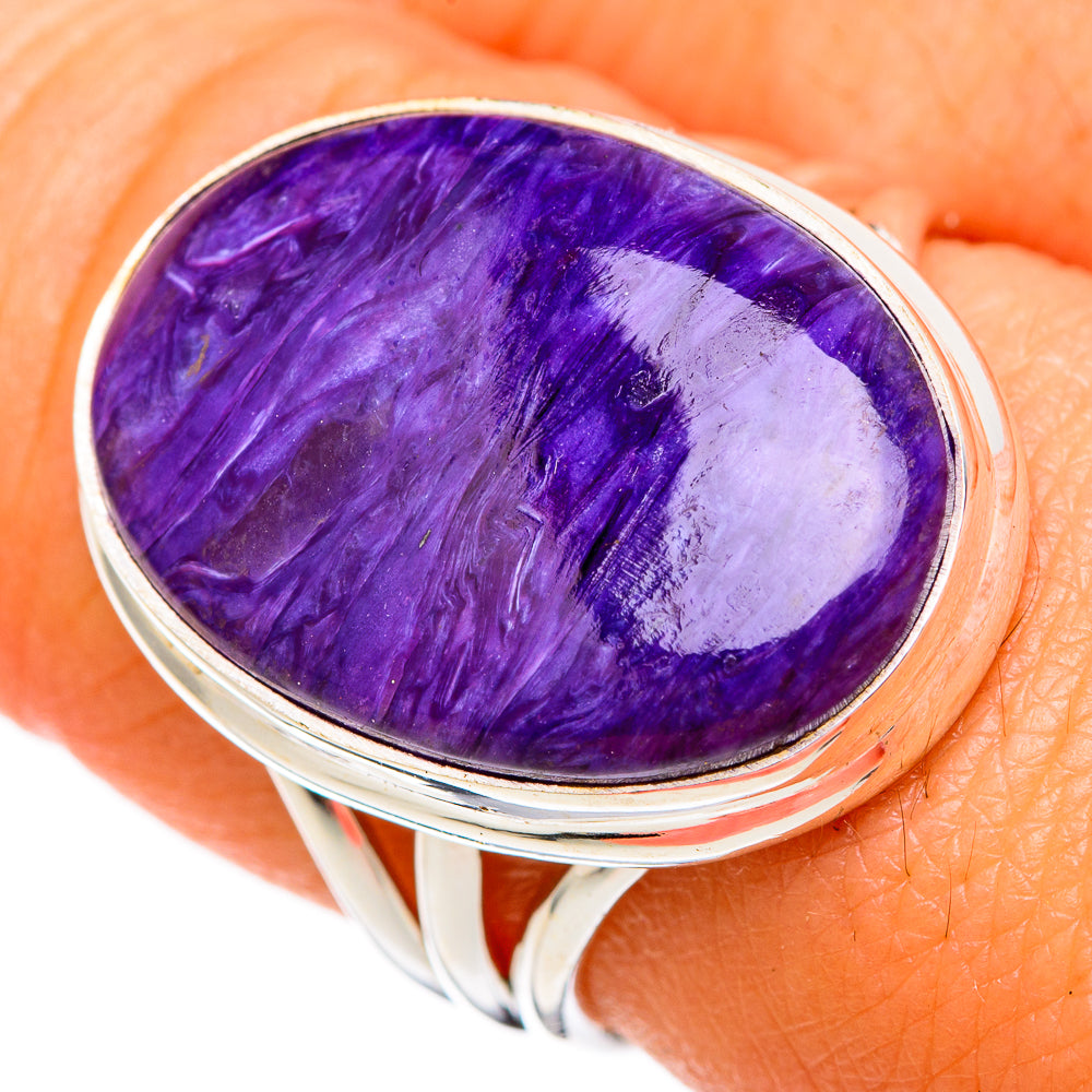 Charoite Rings handcrafted by Anasilvercos - RING102678