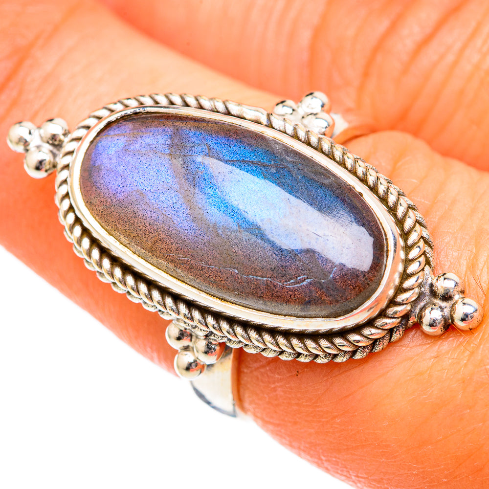 Labradorite Rings handcrafted by Anasilvercos - RING102698