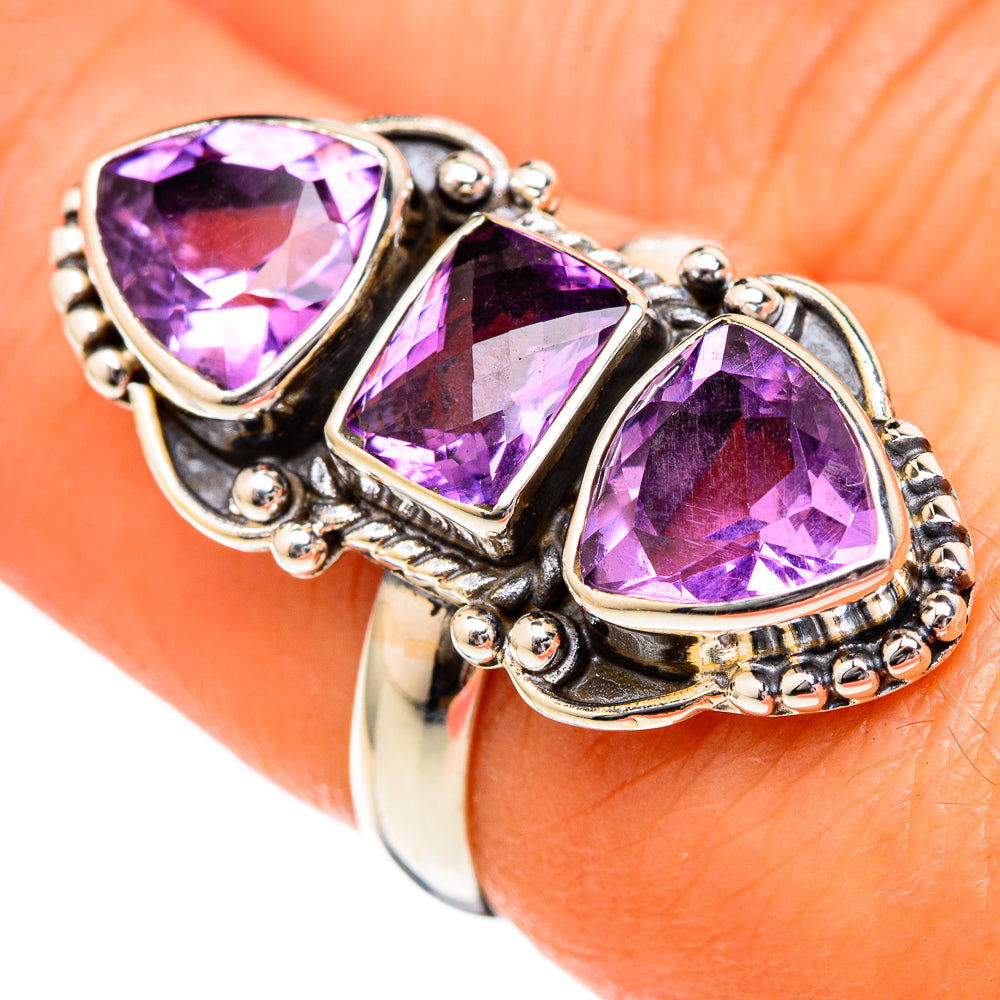 Amethyst Rings handcrafted by Anasilvercos - RING102712