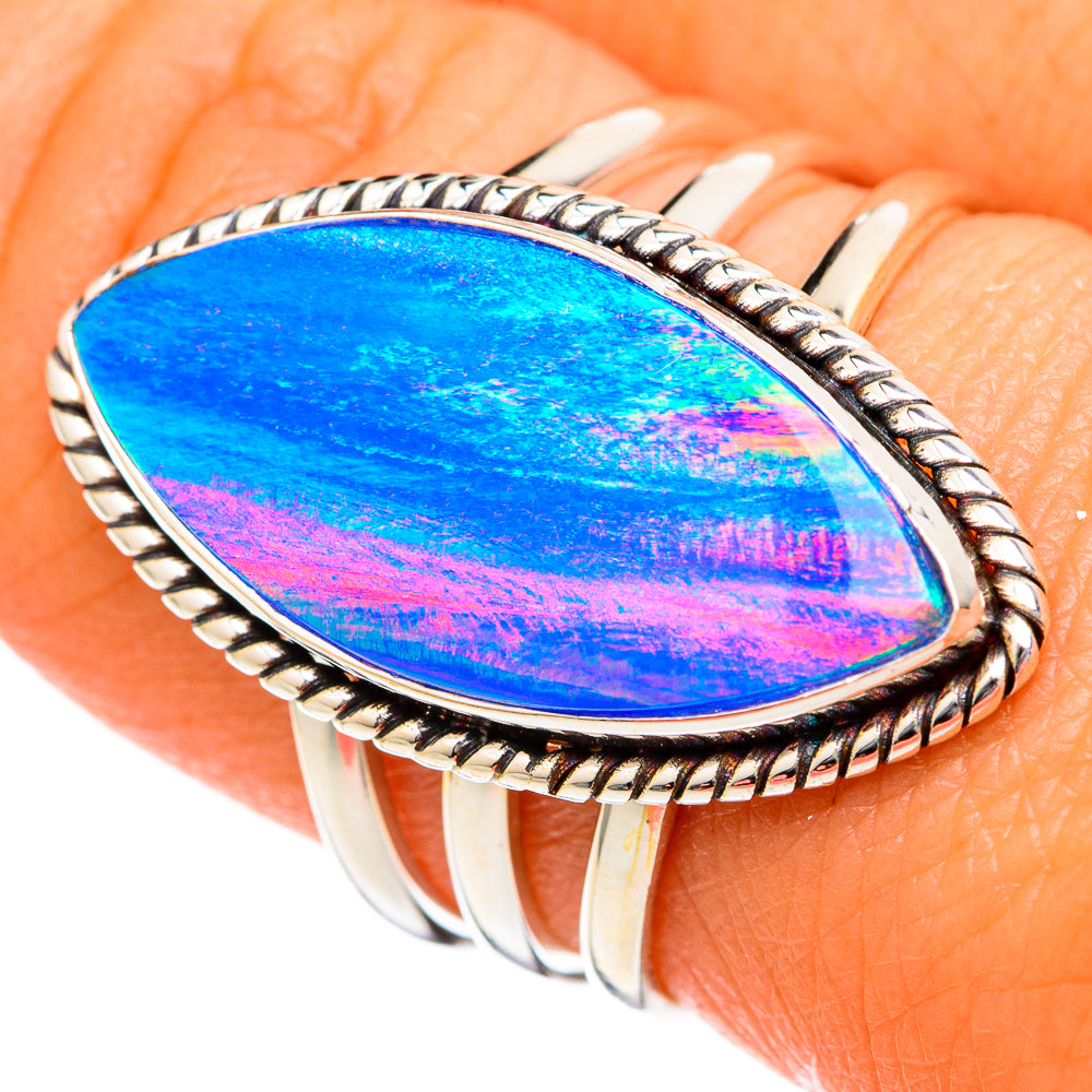 Aura Opal Rings handcrafted by Anasilvercos - RING102719