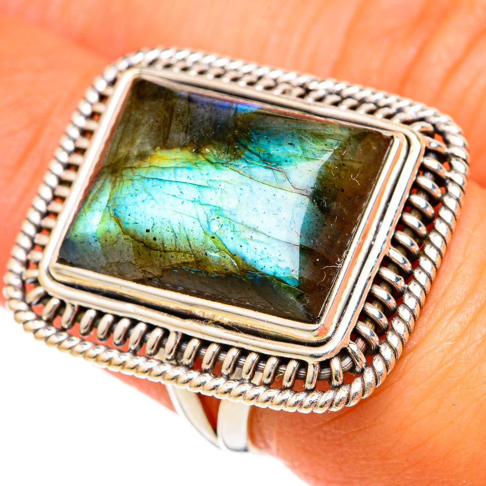 Labradorite Rings handcrafted by Anasilvercos - RING102720