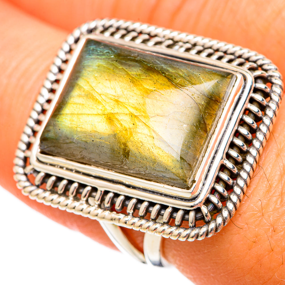 Labradorite Rings handcrafted by Anasilvercos - RING102736