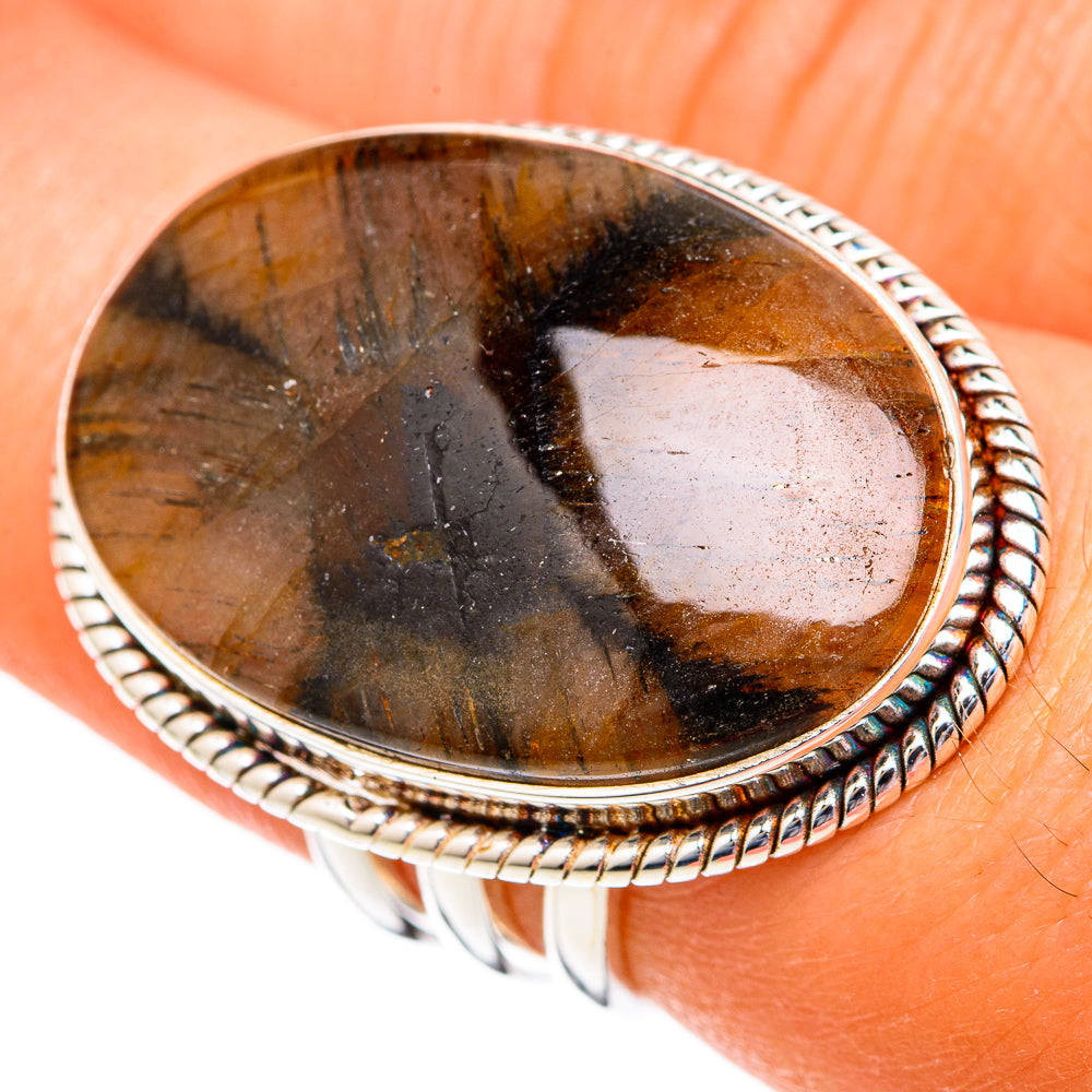 Chiastolite Rings handcrafted by Anasilvercos - RING102738