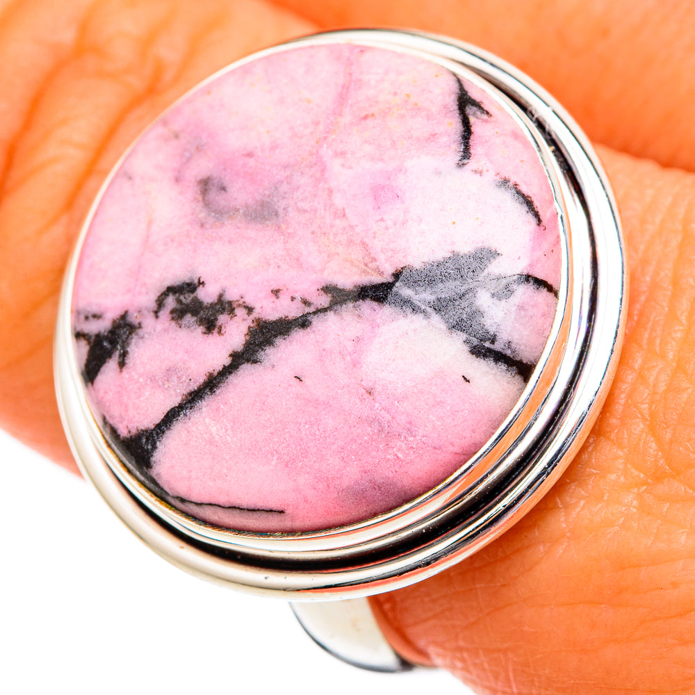 Rhodonite Rings handcrafted by Anasilvercos - RING102745