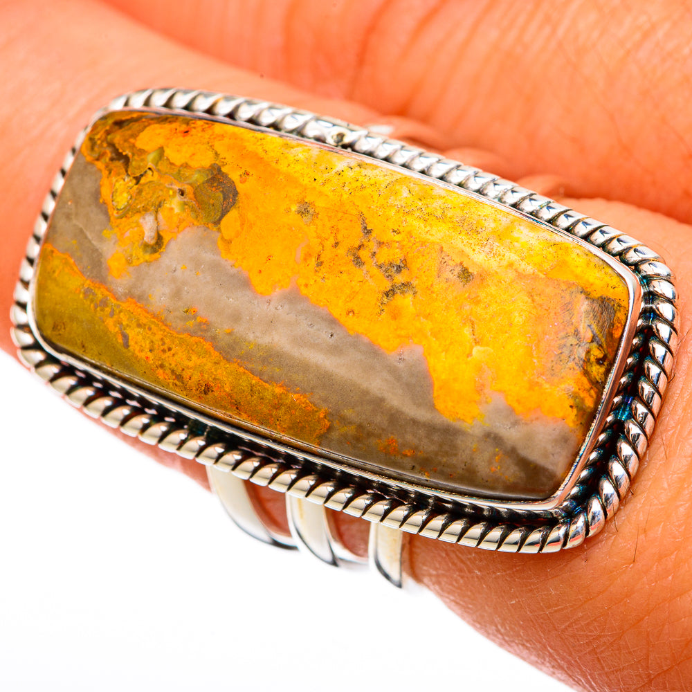 Bumble Bee Jasper Rings handcrafted by Anasilvercos - RING102766