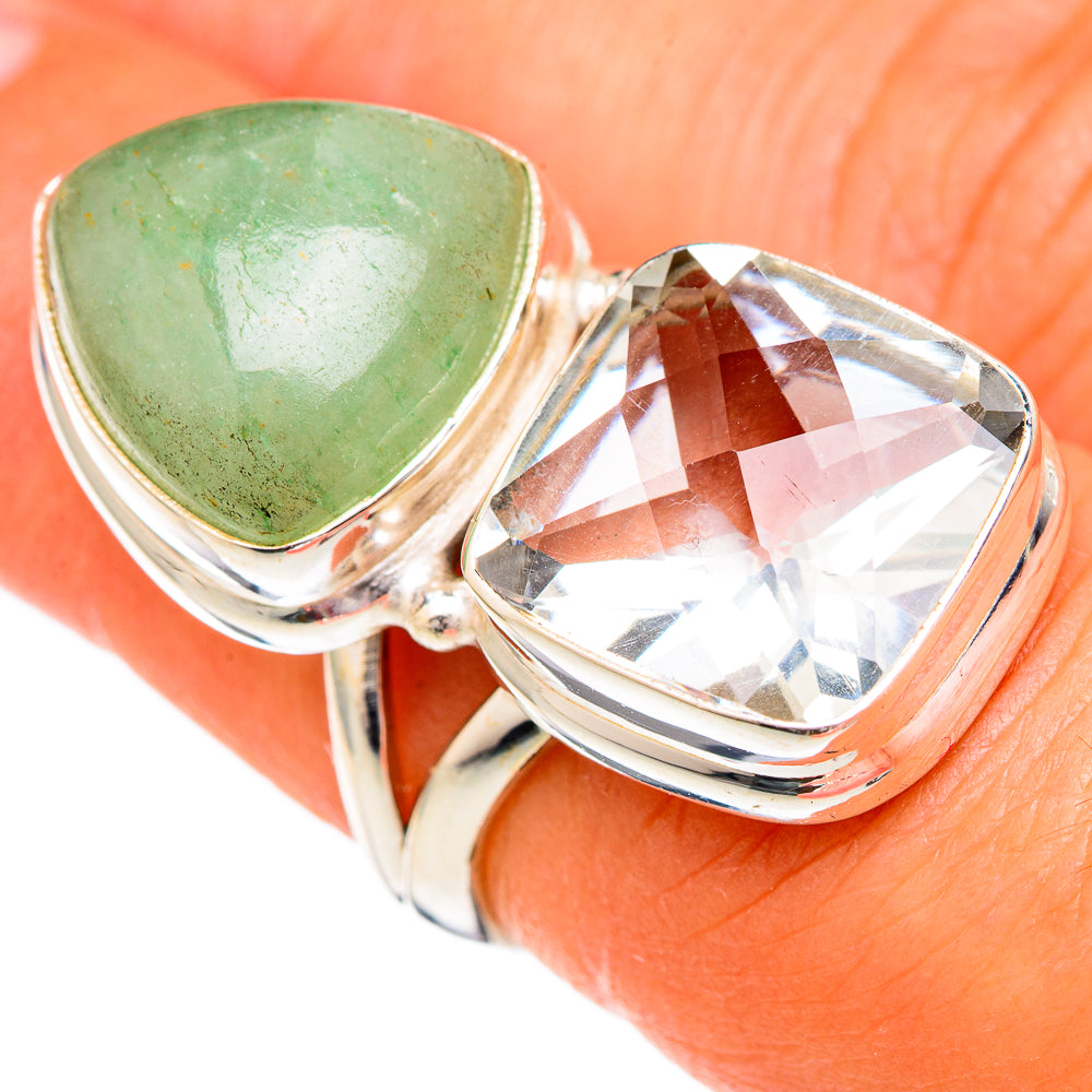 Prehnite Rings handcrafted by Anasilvercos - RING102776