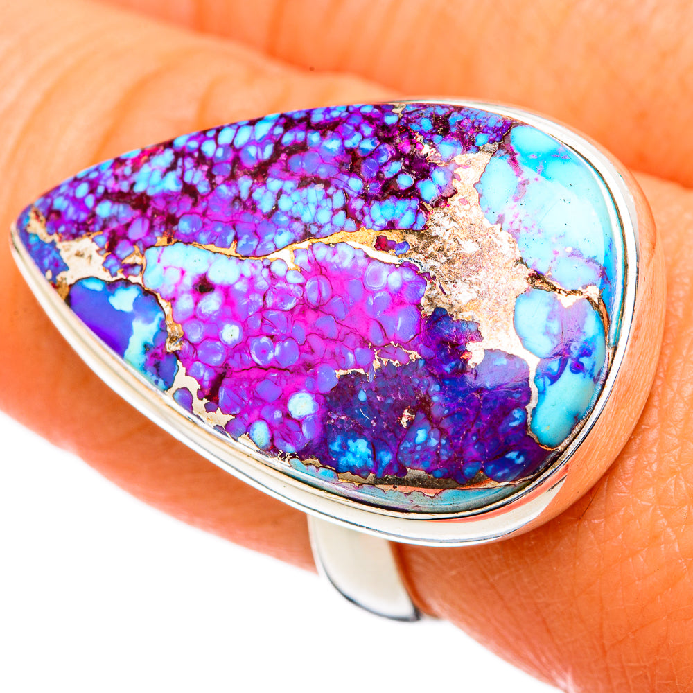 Spiny Oyster Turquoise Rings handcrafted by Anasilvercos - RING102793