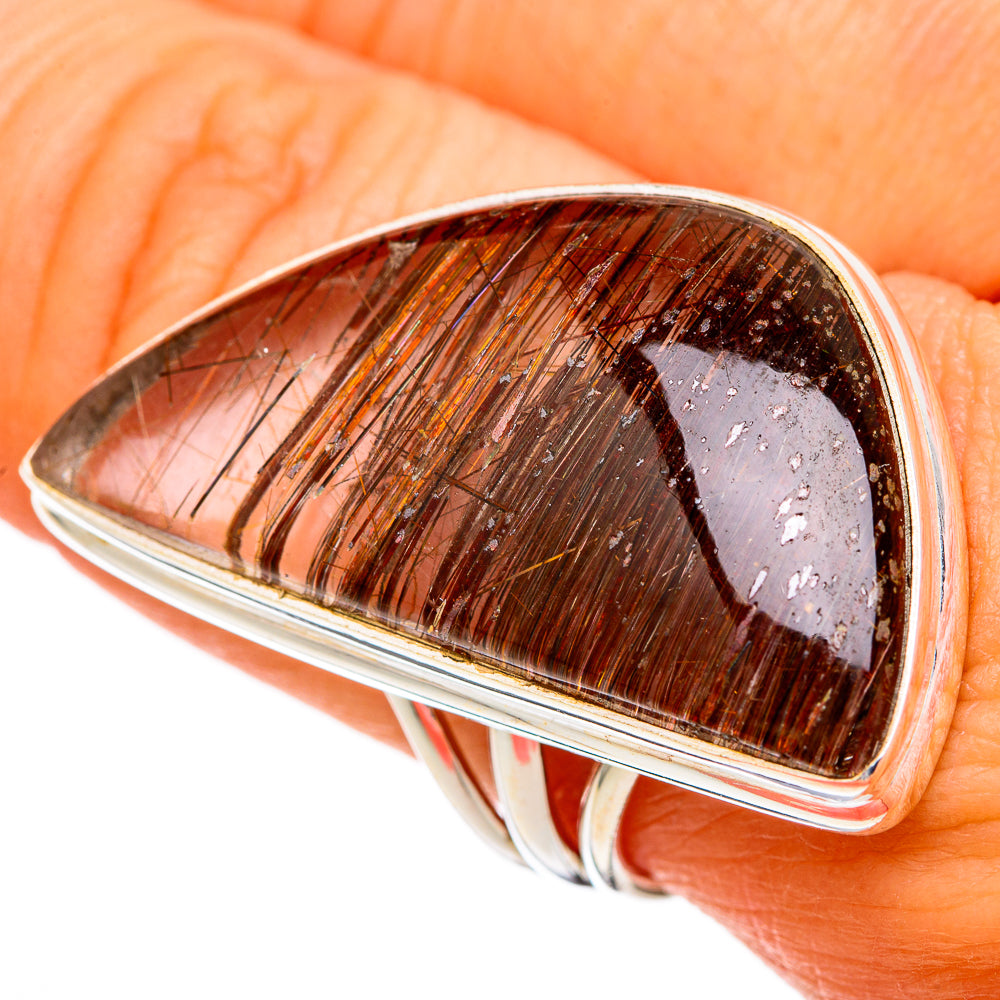 Tourmalinated Quartz Rings handcrafted by Anasilvercos - RING102795