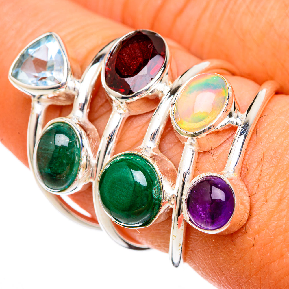 Garnet Rings handcrafted by Anasilvercos - RING102800