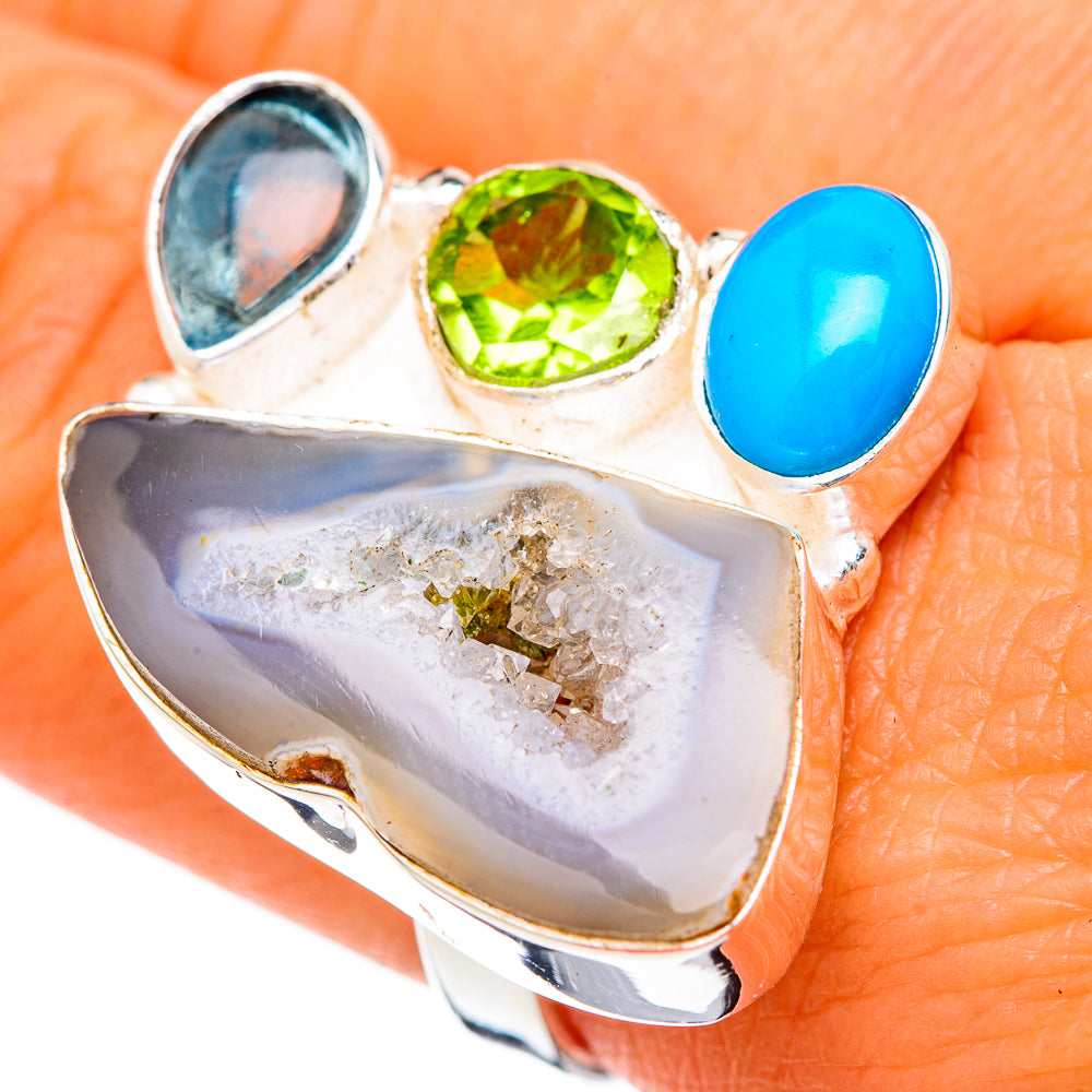 Geode Slice Rings handcrafted by Anasilvercos - RING102804
