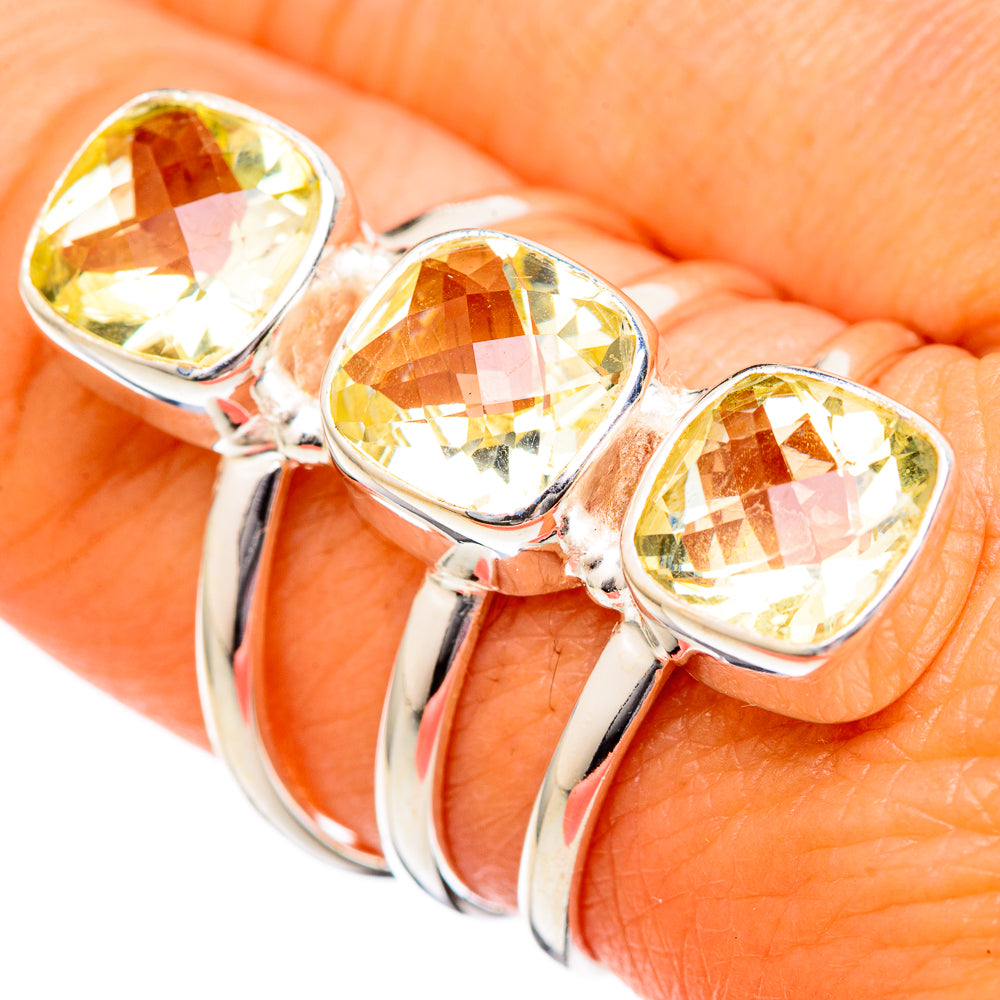 Citrine Rings handcrafted by Anasilvercos - RING102805