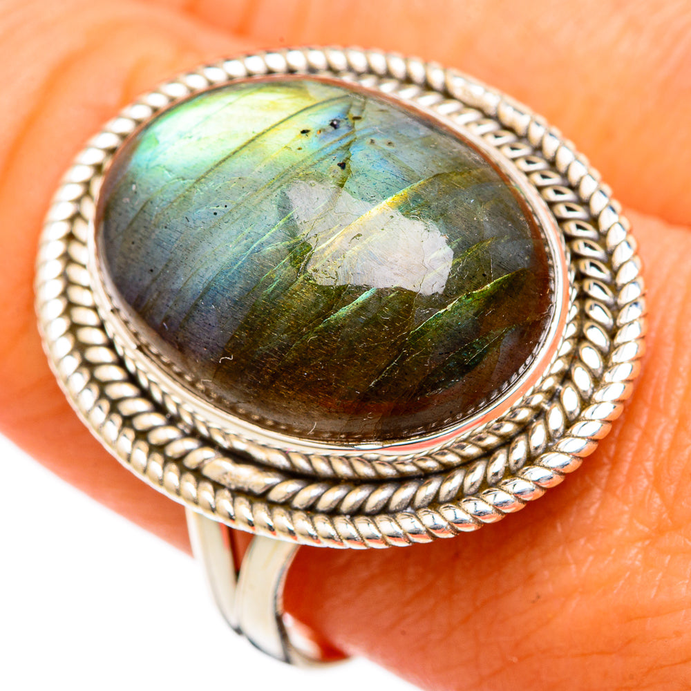 Labradorite Rings handcrafted by Anasilvercos - RING102816