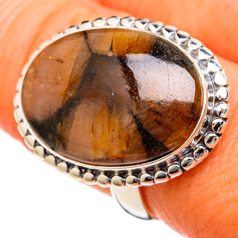 Chiastolite Rings handcrafted by Anasilvercos - RING102825