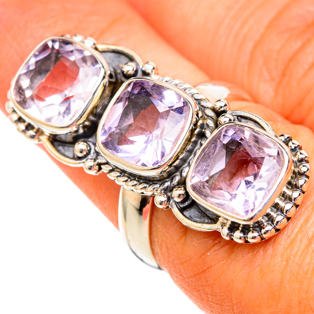 Kunzite Rings handcrafted by Anasilvercos - RING102831