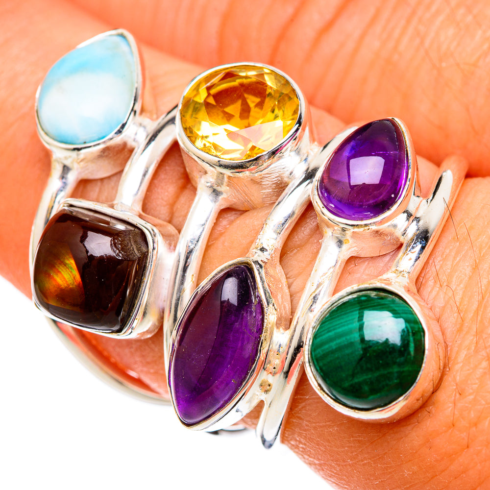 Malachite Rings handcrafted by Anasilvercos - RING102843