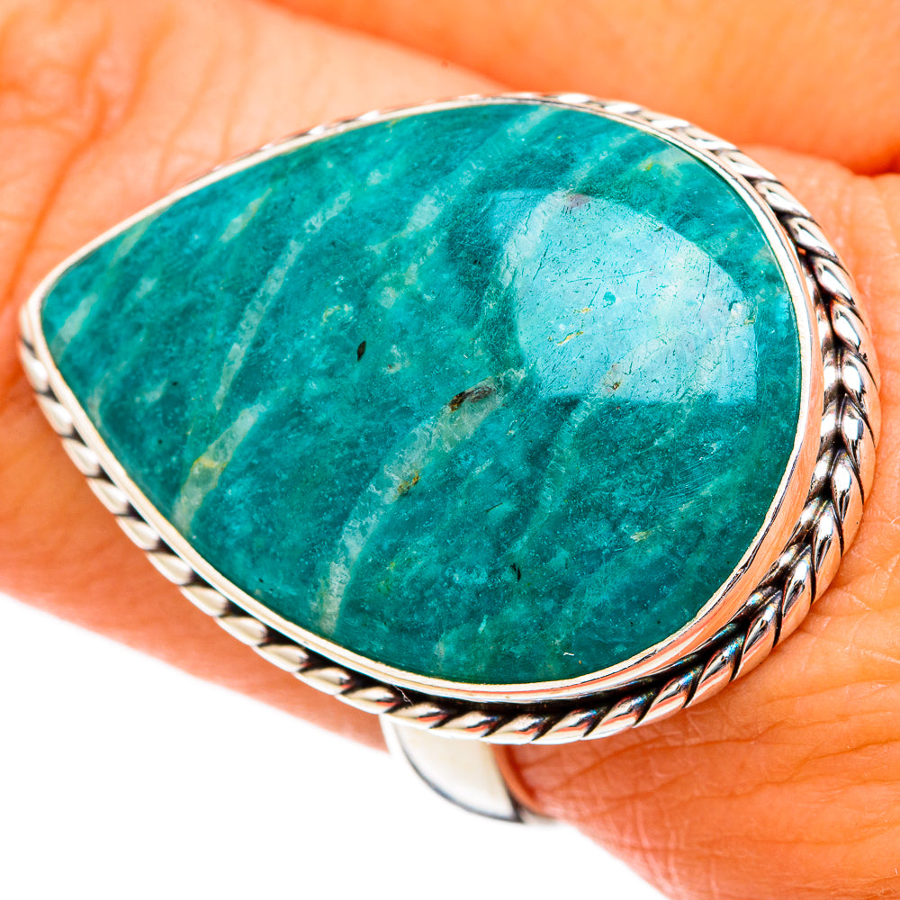 Amazonite Rings handcrafted by Anasilvercos - RING102858