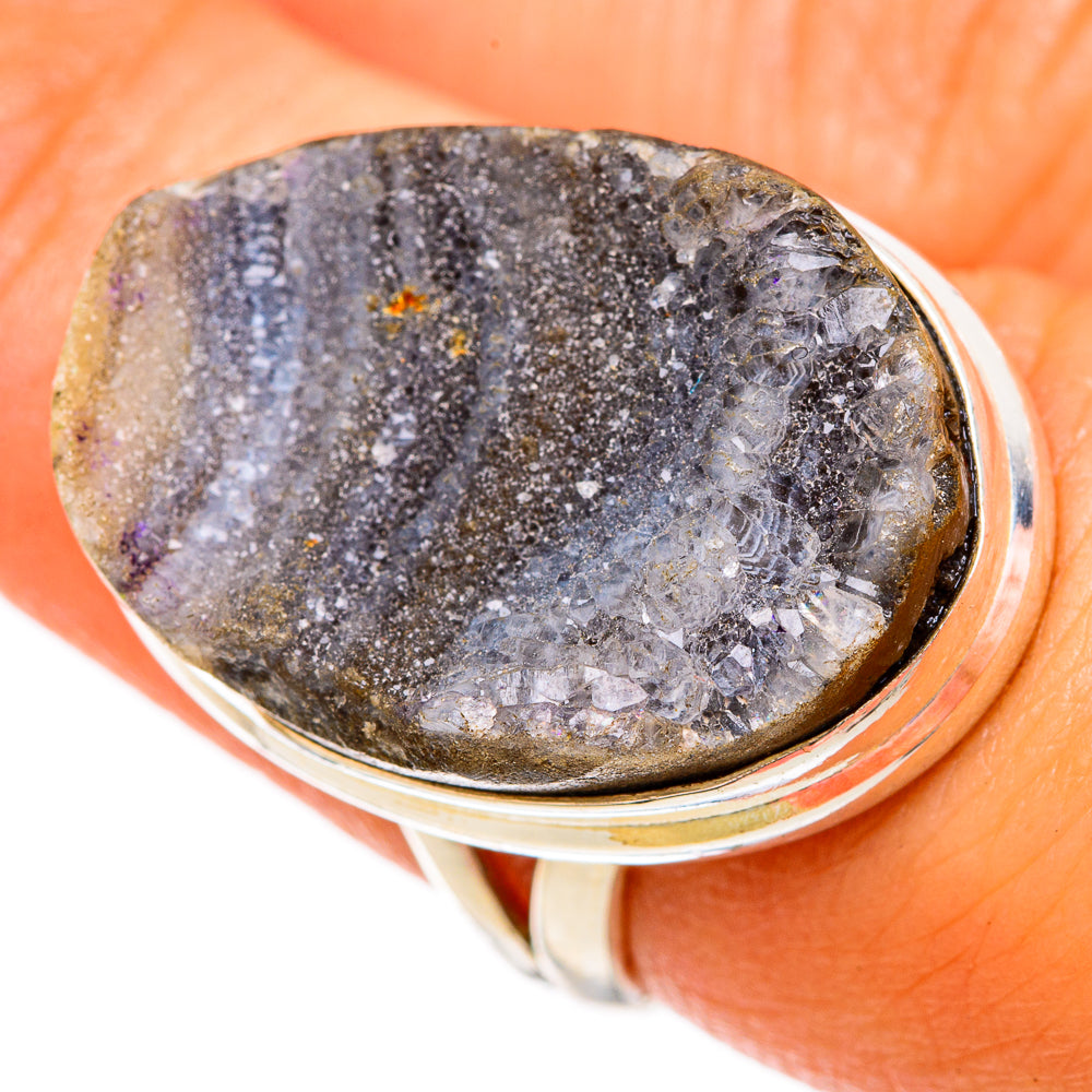 Desert Druzy Rings handcrafted by Anasilvercos - RING102938