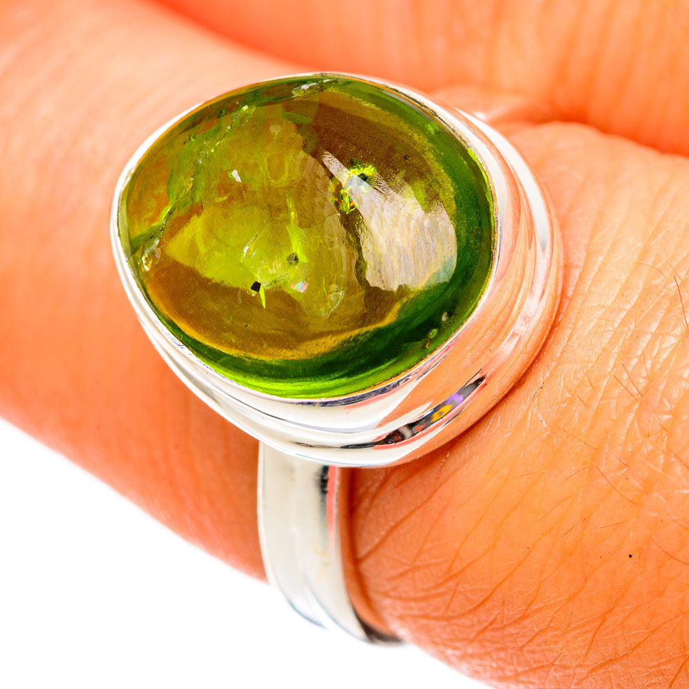 Peridot Rings handcrafted by Anasilvercos - RING102942