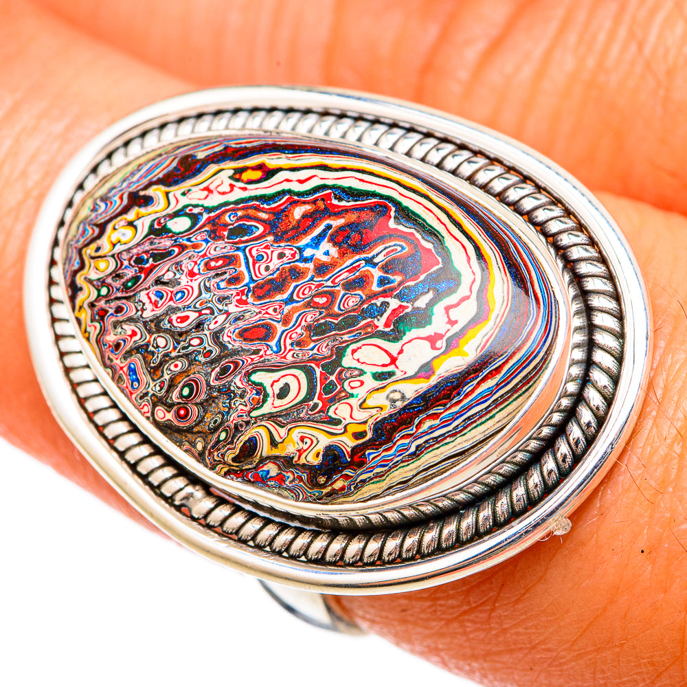 Fordite Rings handcrafted by Anasilvercos - RING102945
