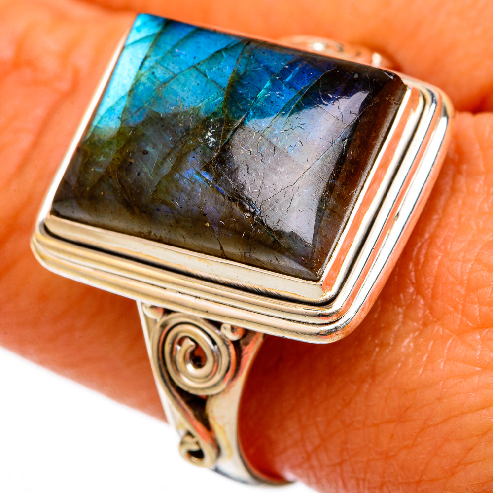 Labradorite Rings handcrafted by Anasilvercos - RING102962