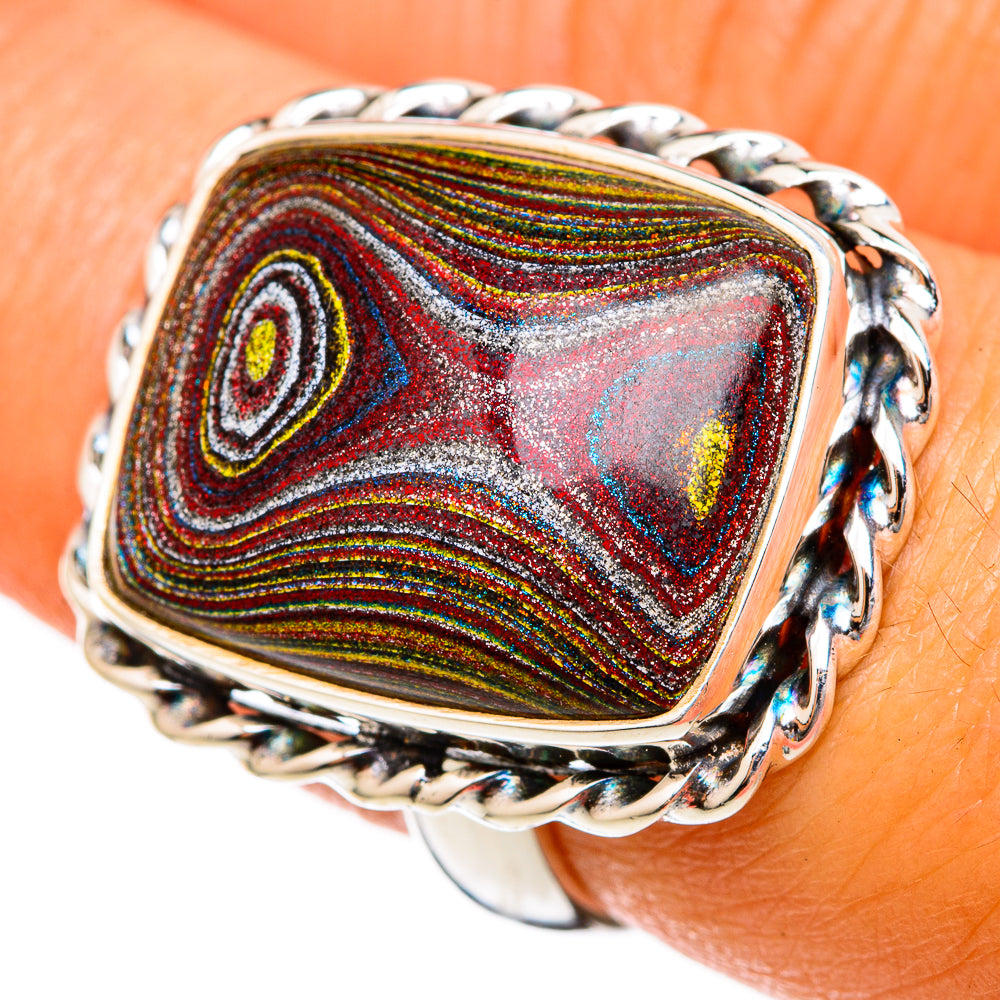 Fordite Rings handcrafted by Anasilvercos - RING102965