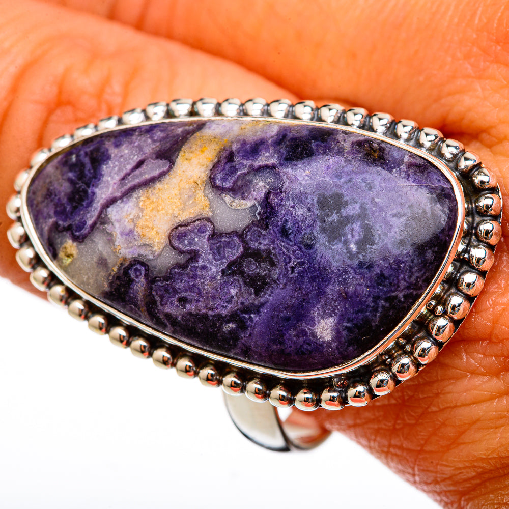 Charoite Rings handcrafted by Anasilvercos - RING102975