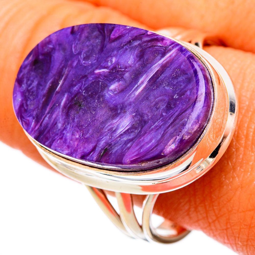 Charoite Rings handcrafted by Anasilvercos - RING102977