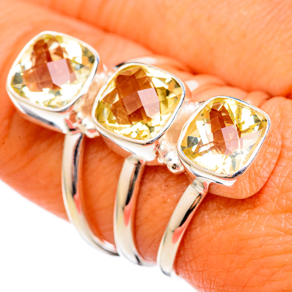 Citrine Rings handcrafted by Anasilvercos - RING102996