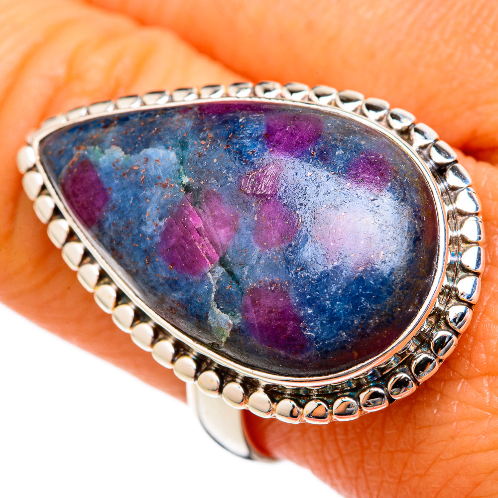 Ruby Fuchsite Rings handcrafted by Anasilvercos - RING103006