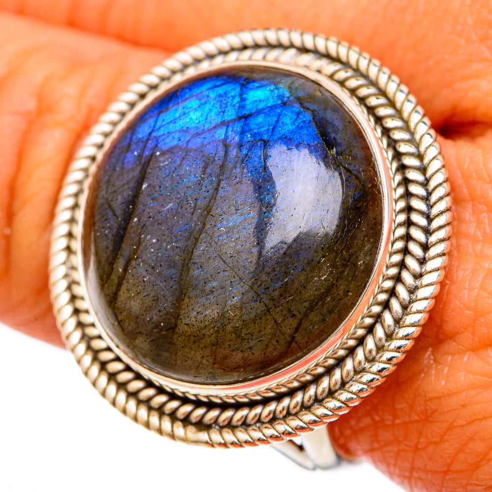 Labradorite Rings handcrafted by Anasilvercos - RING103008