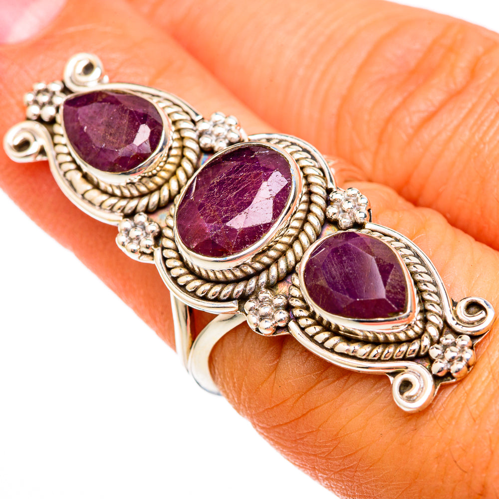 Ruby Rings handcrafted by Anasilvercos - RING103022