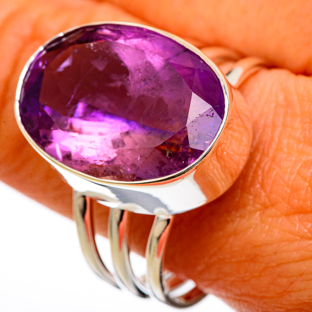 Amethyst Rings handcrafted by Anasilvercos - RING103027