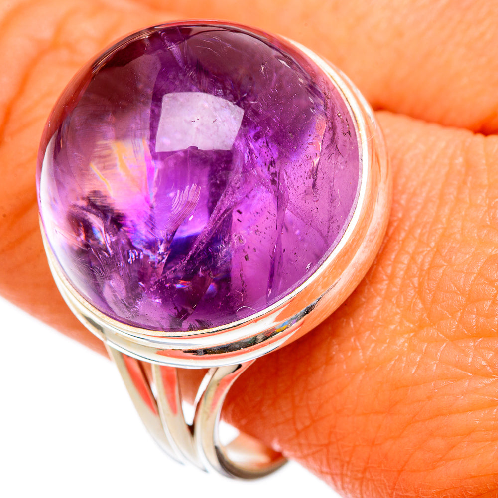 Amethyst Rings handcrafted by Anasilvercos - RING103034