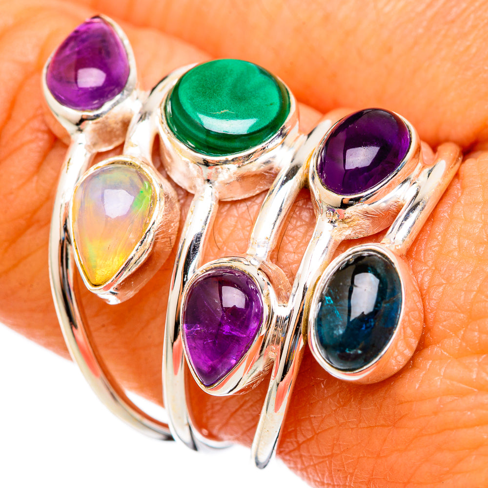 Malachite Rings handcrafted by Anasilvercos - RING103043
