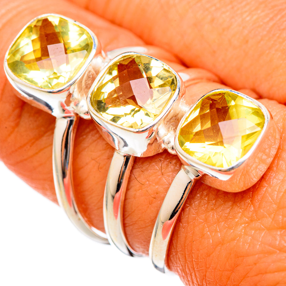 Citrine Rings handcrafted by Anasilvercos - RING103047