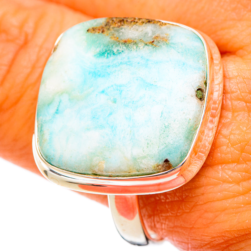 Larimar Rings handcrafted by Anasilvercos - RING103053