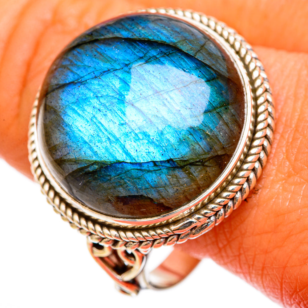 Labradorite Rings handcrafted by Anasilvercos - RING103054