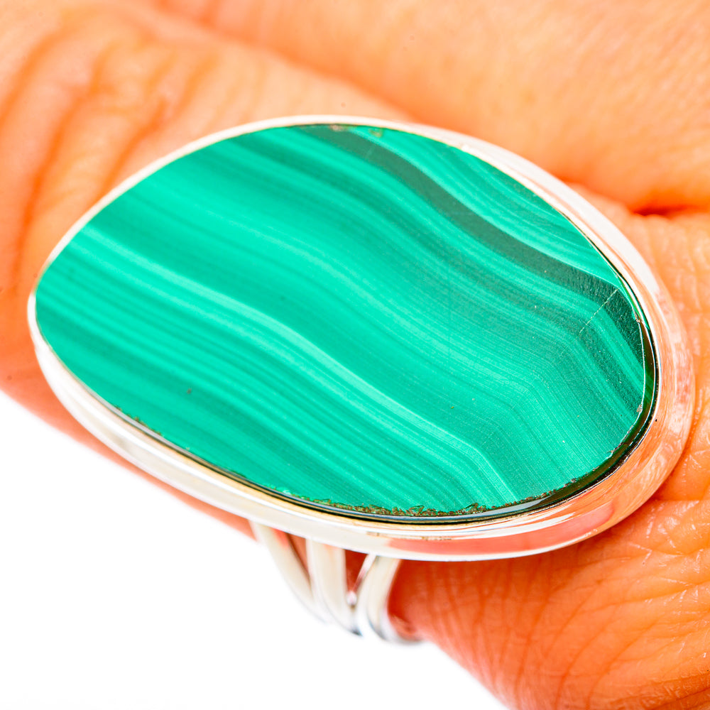 Malachite Rings handcrafted by Anasilvercos - RING103058