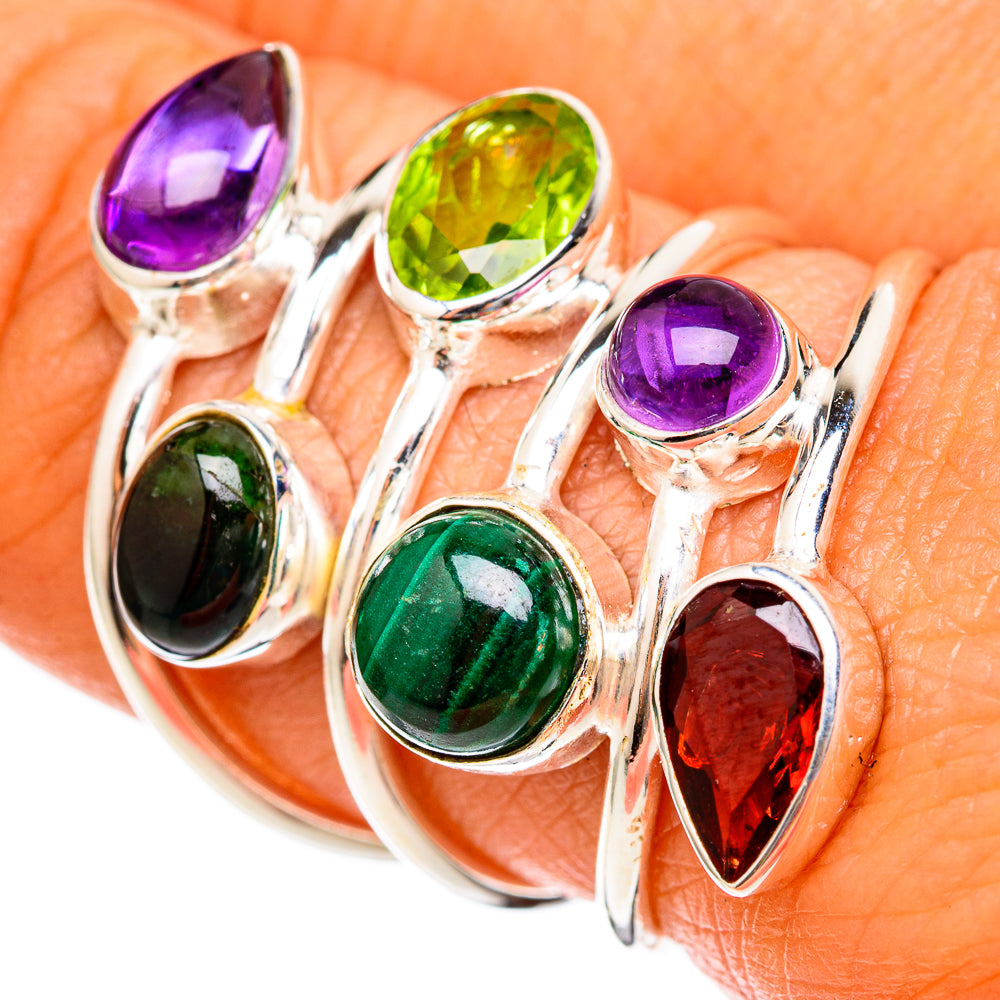 Malachite Rings handcrafted by Anasilvercos - RING103093