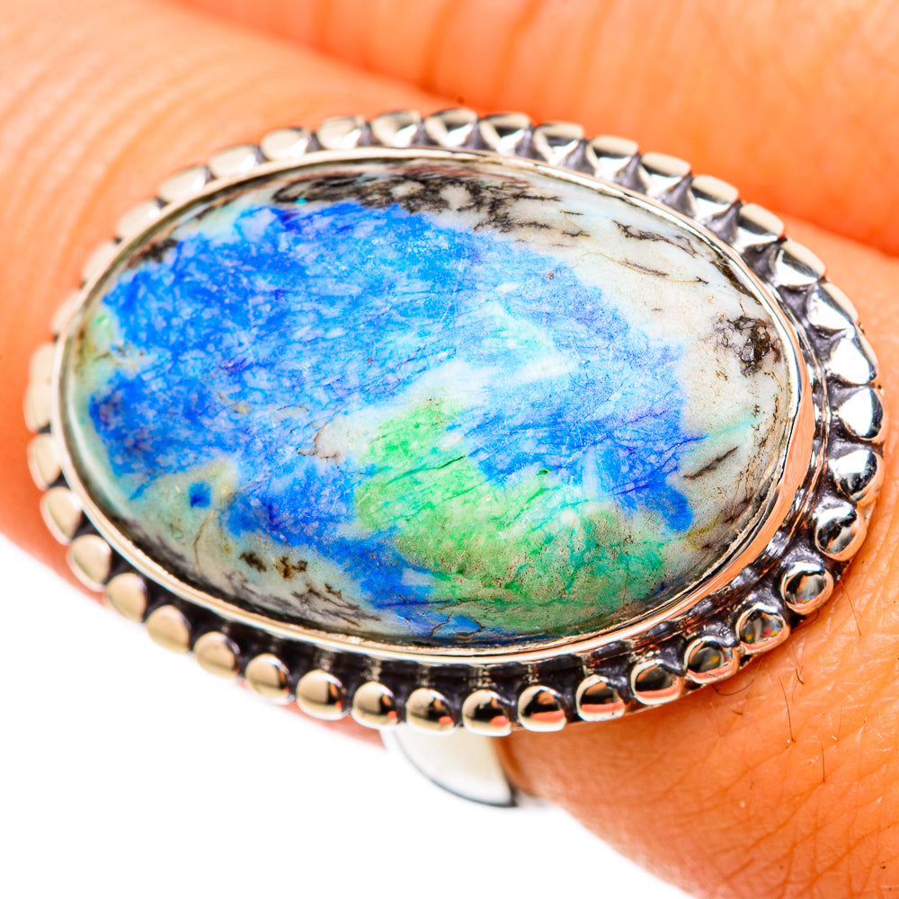 Azurite Rings handcrafted by Anasilvercos - RING103098
