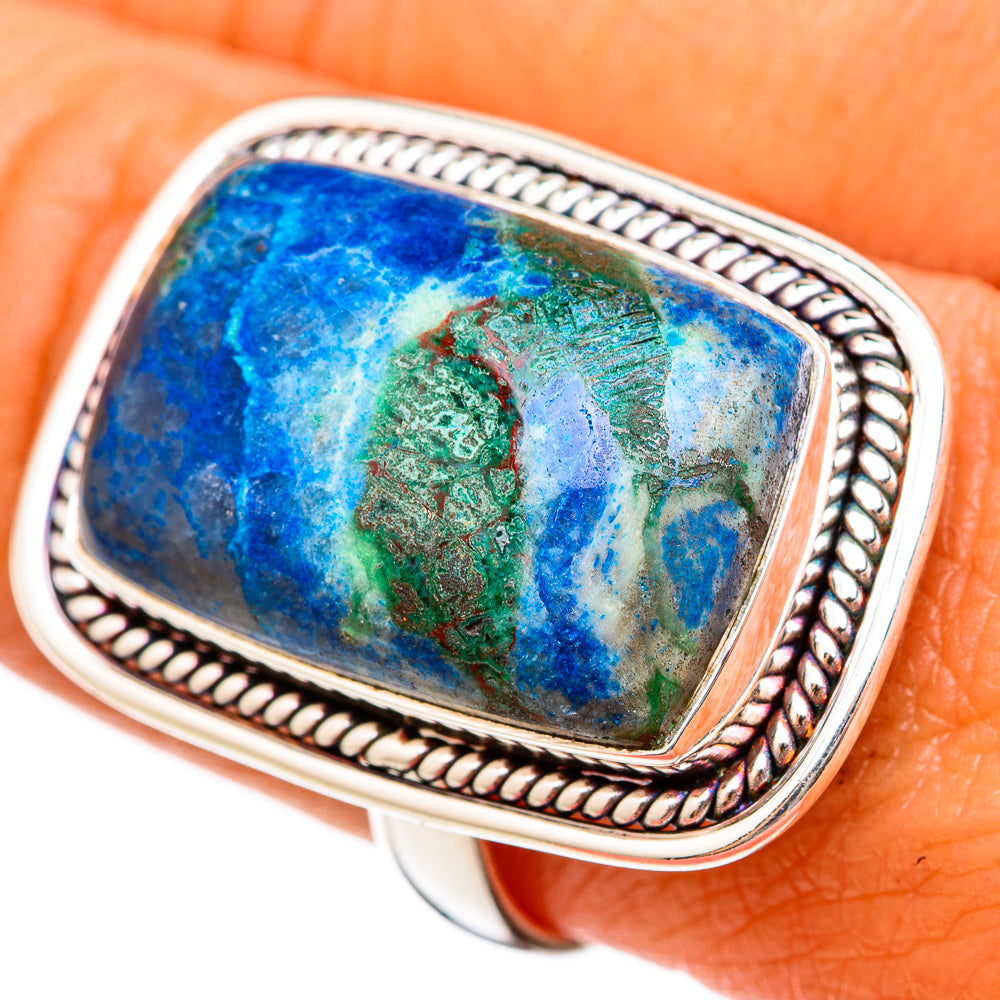 Chrysocolla Rings handcrafted by Anasilvercos - RING103105