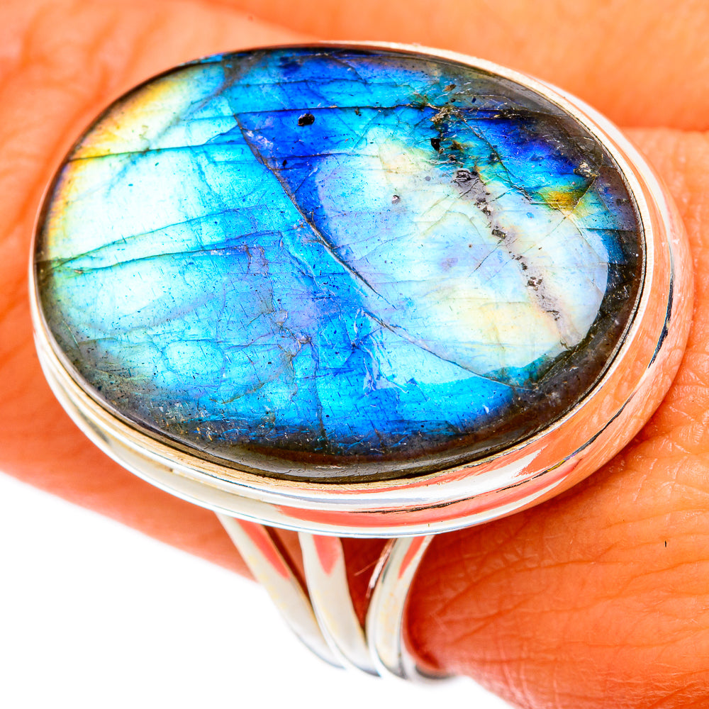 Labradorite Rings handcrafted by Anasilvercos - RING103111