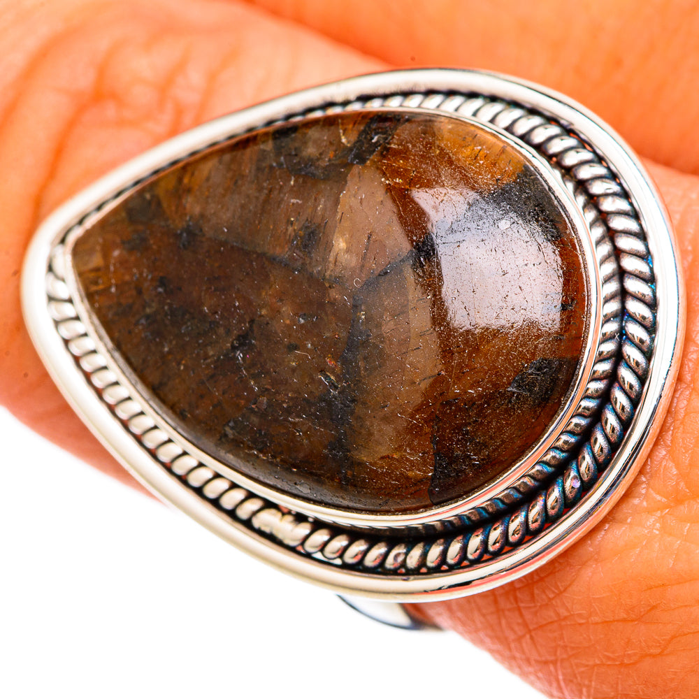 Chiastolite Rings handcrafted by Anasilvercos - RING103120