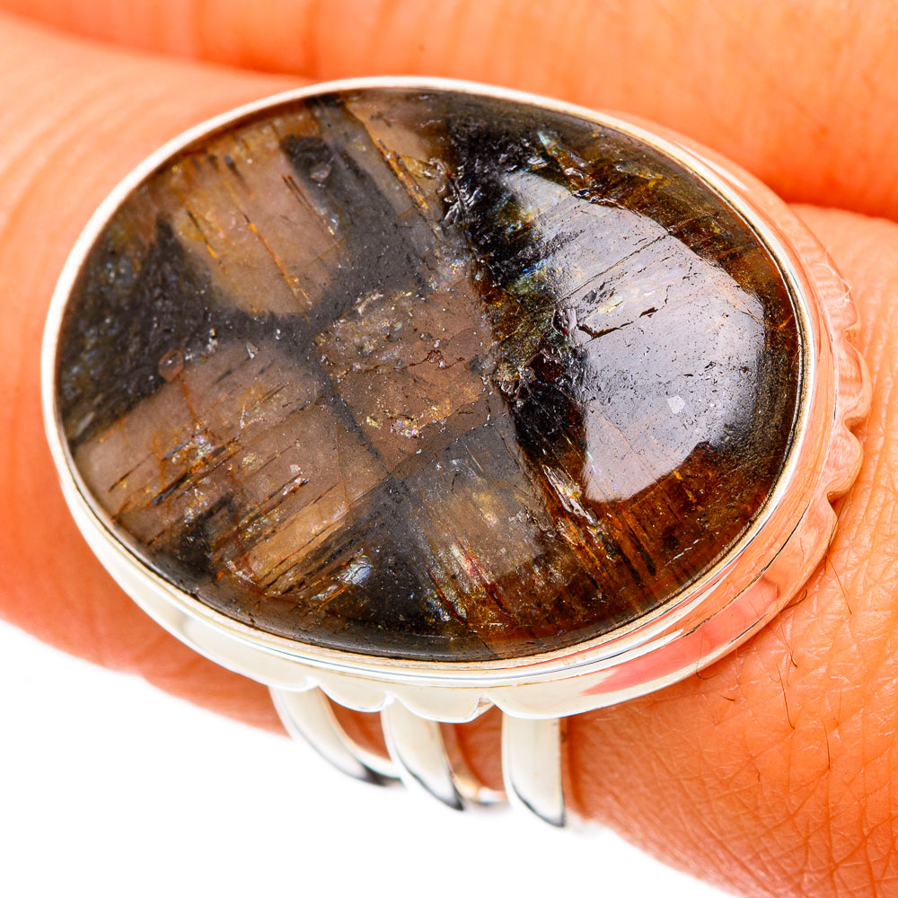 Chiastolite Rings handcrafted by Anasilvercos - RING103122