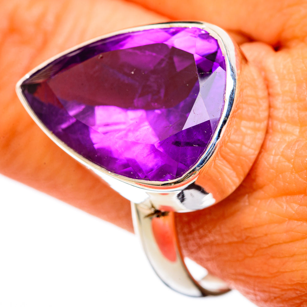 Amethyst Rings handcrafted by Anasilvercos - RING103131